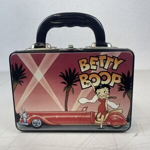 Vintage Betty‎ Boop Lunchbox 1997 Tin Vandor Collectible Classic Car Movie Star